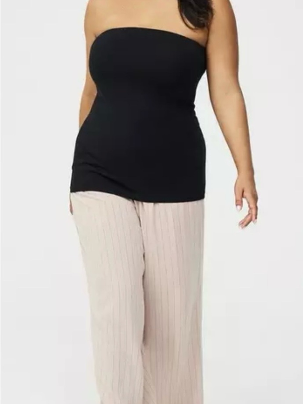 Torrid Black Ruched Strapless Top - Picture 3 of 7